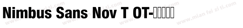 Nimbus Sans Nov T OT字体转换